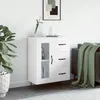 Image de vidaXL Buffet Blanc brillant 69 5x34x90 cm Bois dingénierie 828038