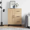 Image de vidaXL Buffet chêne sonoma 695x34x90 cm bois dingénierie 830287