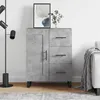 Image de vidaXL Buffet gris béton 69 5x34x90 cm bois dingénierie 830288