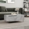 Image de vidaXL Table basse Gris béton 90x50x365 cm Bois dingénierie 830808