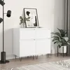 Image de vidaXL Buffets 2 pcs blanc 40x35x70 cm bois d’ingénierie 831149
