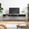 Image de vidaXL Meuble TV sonoma gris 150x30x445 cm bois dingénierie 831282