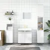 Image de vidaXL Armoire de bain blanc brillant 58x33x60 cm bois dingénierie 831574