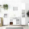 Image de vidaXL Armoire de salle de bain blanc 80x33x60 cm bois dingénierie 831620