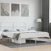 Image de vidaXL Cadre de lit métal avec tête de lit blanc 180x200 cm 352631