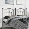 Image de vidaXL Tête de lit de remplacement métal noir 150 cm 353473
