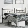 Image de vidaXL Tête de lit de remplacement métal noir 193 cm 353574
