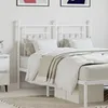 Image de vidaXL Tête de lit de remplacement métal blanc 120 cm 353617