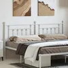 Image de vidaXL Tête de lit de remplacement métal blanc 180 cm tête de lit pour lit double tête de lit blanche 353622
