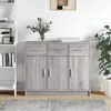 Image de vidaXL Buffet sonoma gris 91x28x75 cm bois dingénierie 823014