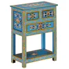 Image de vidaXL Buffet turquoise 55x30x76 cm bois massif de manguier meuble de rangement meuble de rangement de cuisine meuble de 355011