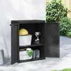 Image de vidaXL Armoire de rangement dextérieur noir 65x37x85 cm PP 364204