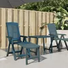 Image de vidaXL Chaise longue vert plastique 364706
