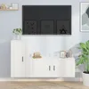 Image de vidaXL Ensemble de meubles TV 2 pcs Blanc Bois dingénierie 3188486