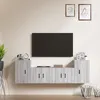 Image de vidaXL Ensemble de meubles TV 4 pcs Sonoma gris Bois dingénierie 3188548