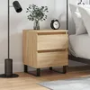 Image de vidaXL Table de chevet chêne sonoma 40x35x50 cm bois d’ingénierie 826898
