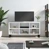 Image de vidaXL Meuble TV blanc 1035x30x50 cm bois dingénierie 826996