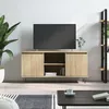 Image de vidaXL Meuble TV chêne sonoma 104x35x50 cm bois dingénierie 827015