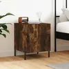 Image de vidaXL Table de chevet chêne fumé 40x40x50 cm bois dingénierie 827590