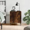 Image de vidaXL Table de chevet chêne fumé 40x40x50 cm bois dingénierie 827606