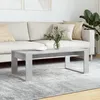 Image de vidaXL Table basse gris béton 102x50x35 cm bois dingénierie 823362