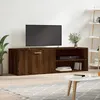 Image de vidaXL Meuble TV Armoire de Télévision avec Étagères et Porte Meuble Télé avec Rangement Salle de Séjour Moderne Chêne 833550
