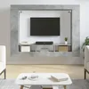 Image de vidaXL Meuble TV Meuble de Télévision Suspendu avec Étagère Latérales Meuble Multimédia Mural avec Rangement Salon 833725