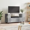 Image de vidaXL Meuble TV gris béton 102x345x43 cm bois dingénierie 833746