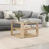 Image de vidaXL Table basse chêne sonoma 595x595x40 cm bois dingénierie 834248