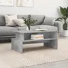 Image de vidaXL Table basse gris béton 90x55x425 cm bois dingénierie 834281