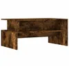 Image de Table basse moderne - vidaXL - Chêne fumé - Bois dingénierie - 90x55x425 cm - Grand espace de rangement