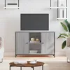 Image de vidaXL Meuble TV sonoma gris 100x35x65 cm bois dingénierie 832781