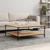 Image de vidaXL Table basse chêne sonoma 100x100x40 cm bois dingénierie 832844