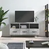 Image de vidaXL Meuble TV gris béton 102x36x50 cm bois dingénierie 829032