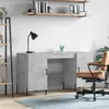 Image de vidaXL Bureau gris béton 140x50x75 cm bois dingénierie 829560
