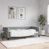 Image de vidaXL Lit de repos gris clair 90x190 cm tissu 353993