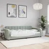 Image de vidaXL Lit de repos sans matelas gris clair 90x200 cm velours 354058