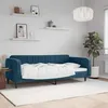 Image de vidaXL Lit de repos sans matelas bleu 90x200 cm velours 354085
