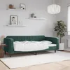 Image de vidaXL Lit de repos vert foncé 90x200 cm velours 354088