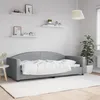 Image de vidaXL Lit de repos gris clair 90x200 cm Tissu 354111