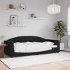 Image de vidaXL Lit de repos sans matelas noir 90x200 cm velours 354140