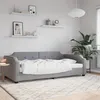 Image de vidaXL Lit de repos sans matelas gris clair 90x200 cm tissu 354205