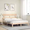 Image de vidaXL Cadre de lit avec tête de lit 160x200 cm bois massif 3193541