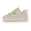 Image de Baskets femme - FILA - Superbubble - Beige - Lacets - Plateau