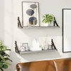 Image de vidaXL Étagères murales 2 pcs sonoma gris 60x15x155 cm 836326