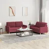 Image de vidaXL Ensemble de Canapés avec Coussins 2 pcs Canapés avec Accoudoirs et Dossier Ensemble de Meubles Mobilier de Salon 3201280
