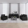 Image de vidaXL Ensemble de Canapés avec Coussins 3 pcs Canapés avec Accoudoirs et Dossier Ensemble de Meubles Mobilier de Salon 3201348
