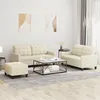 Image de vidaXL Ensemble de Canapés avec Coussins 3 pcs Canapés avec Accoudoirs et Dossier Ensemble de Meubles avec Repose-pied 3201364