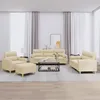 Image de vidaXL Ensemble de Canapés avec Coussins 4 pcs Canapés avec Accoudoirs Ensemble de Meubles avec Repose-pieds Salon 3201562