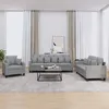 Image de vidaXL Ensemble de Canapés avec Coussins 3 pcs Canapés avec Accoudoirs Ensemble de Meubles Mobilier de Salon Moderne 3201632